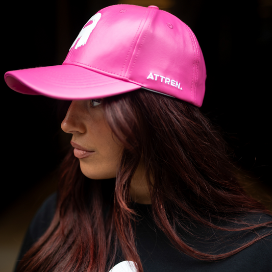 The Leather SnapBack - Pink