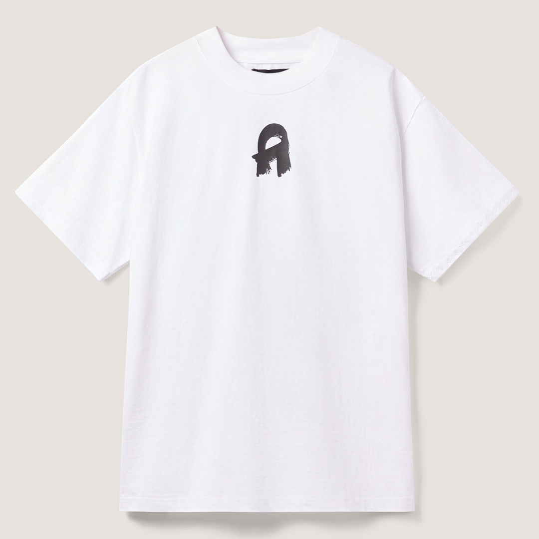 Oversized Signature Tee - White- Women's