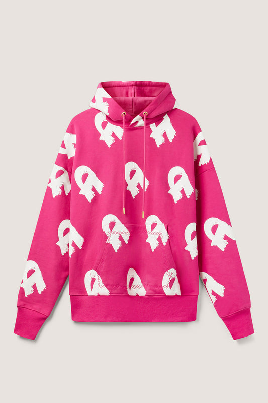 The Motif Hoodie- Vivid Pink